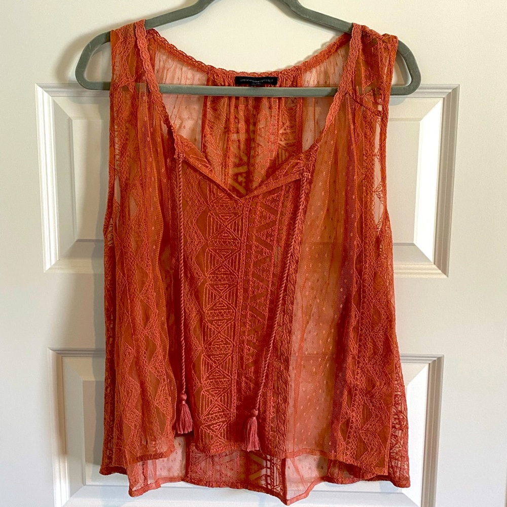 American Eagle see through crop top